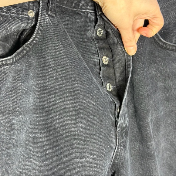 Citizens of Humanity Horseshoe Denim Black Barrel Jean Cropped Organic Cotton 30 - Picture 7 of 15